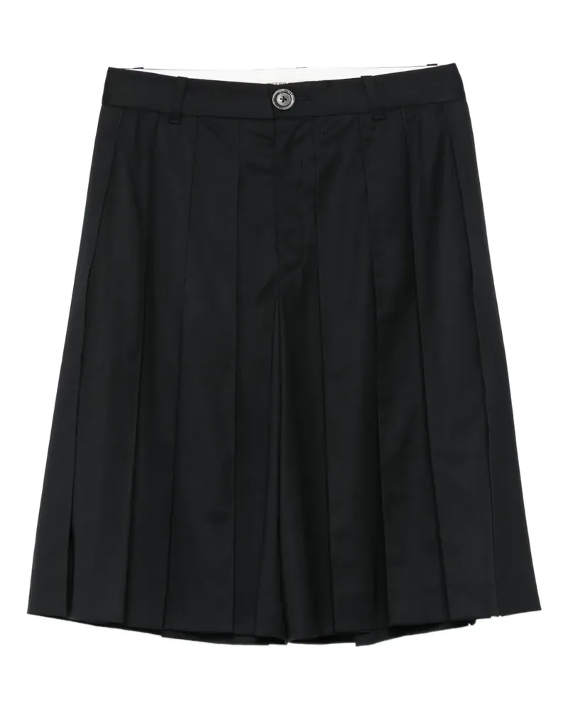 Peter Do Shorts mit Bundfalten - Schwarz Schwarz