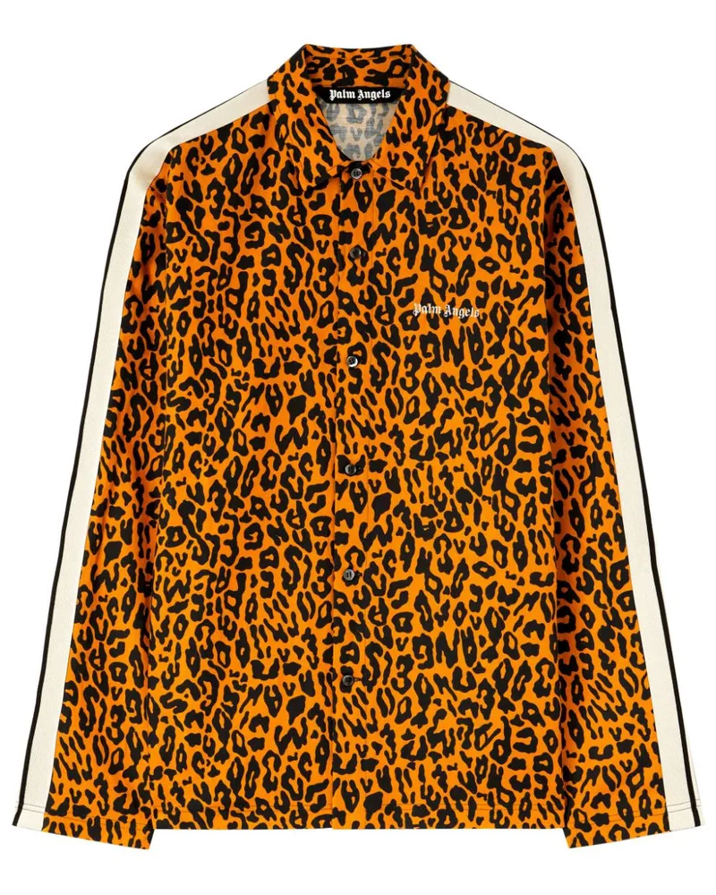 Palm Angels Sporthemd mit Geparden-Print - Orange Orange