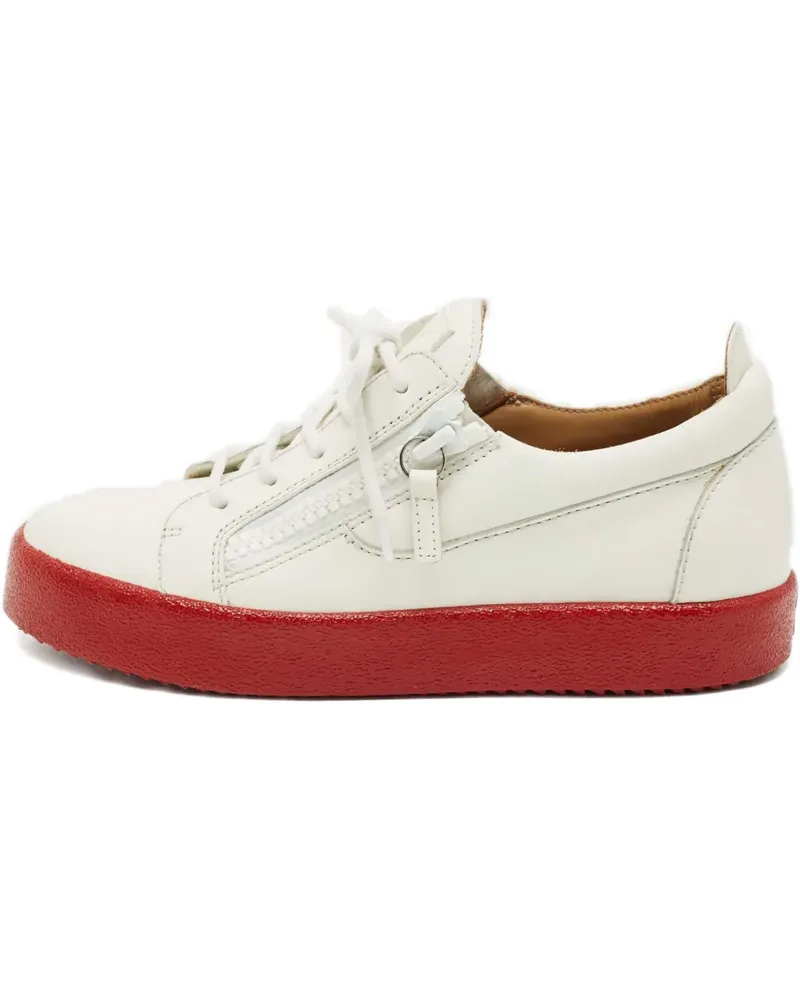 Giuseppe Zanotti Frankie Sneakers mit Reißverschluss - Weiß Weiß