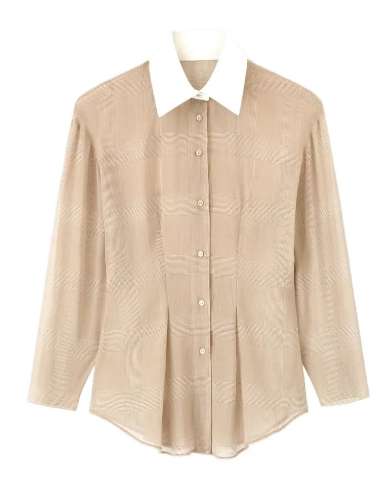 Ermanno Scervino check-pattern shirt - Nude Nude