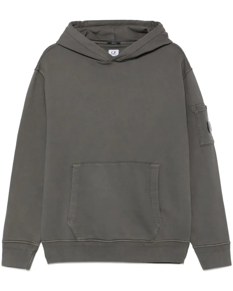 C.P. Company Hoodie mit Linsen-Detail - Grau Grau