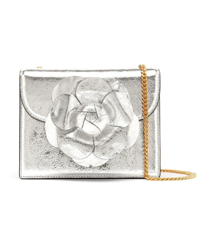 Oscar de la Renta Metallisch Mini TRO Tasche - Silber Silber