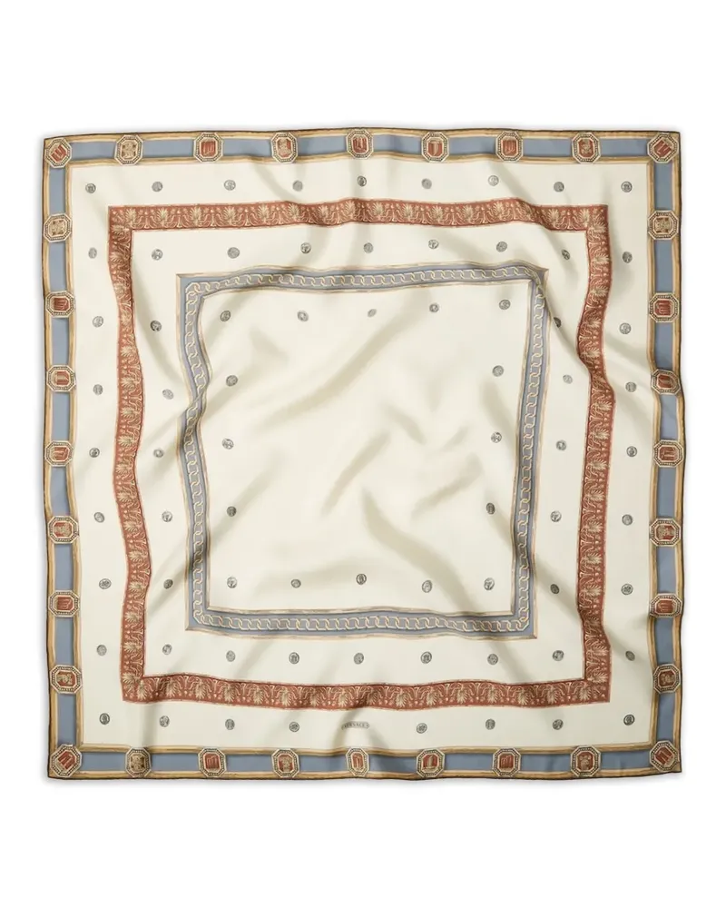 Versace Schal mit Print - Nude Nude