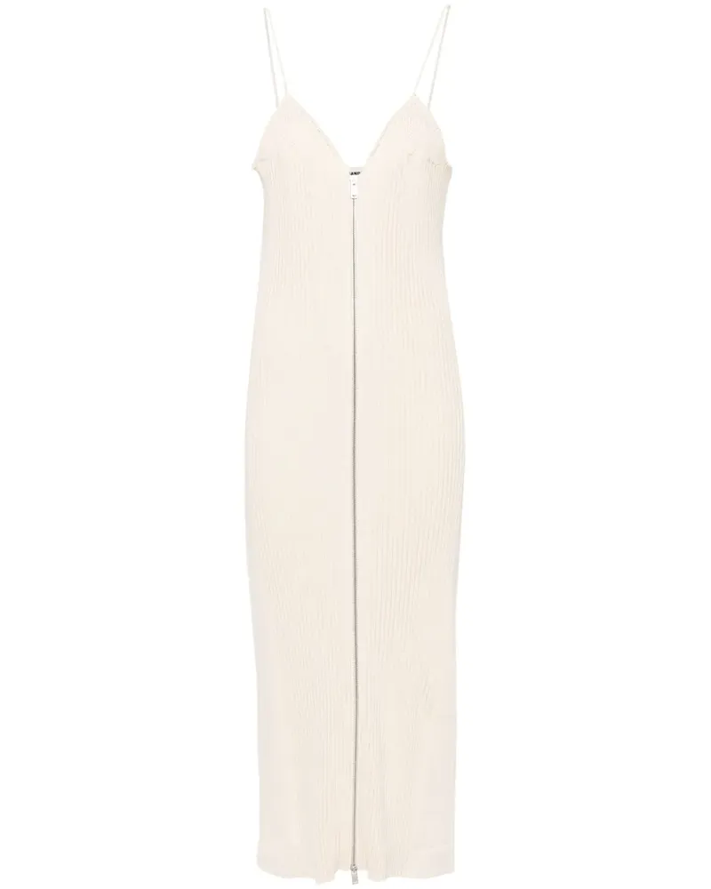 Jil Sander Geripptes Maxikleid - Nude Nude