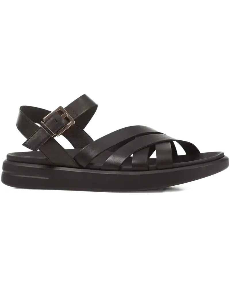 Geox Riemchensandalen aus Leder - Schwarz Schwarz