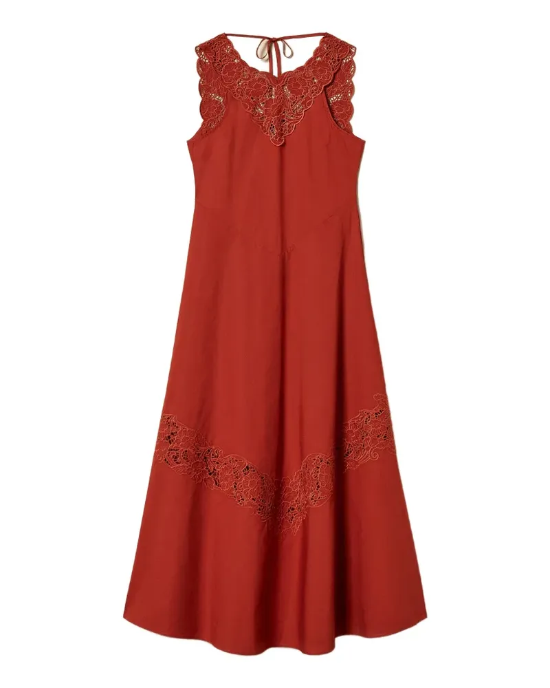 Twin-Set broderie-anglaise dress - Rot Rot