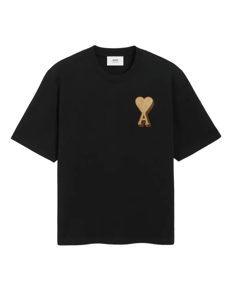 AMI Paris Ami de Coeur T-Shirt - Schwarz Schwarz