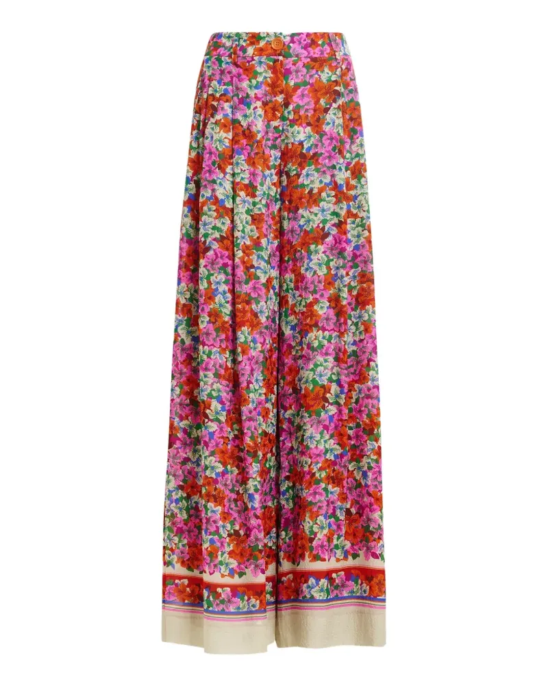 Essentiel Hose mit Blumenprint - Rot Rot