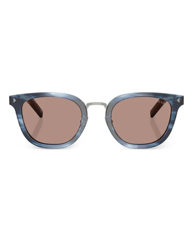 Prada Iconic-plaque sunglasses - Blau Blau