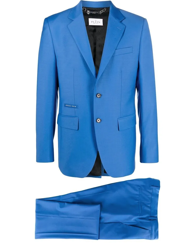 Philipp Plein Einreihiger Anzug - Blau Blau