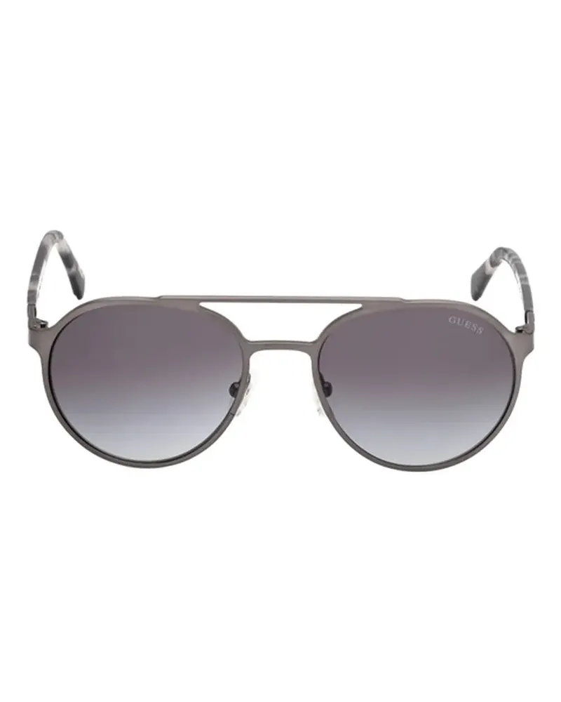 Guess double-bridge pilot-frame sunglasses - Grau Grau