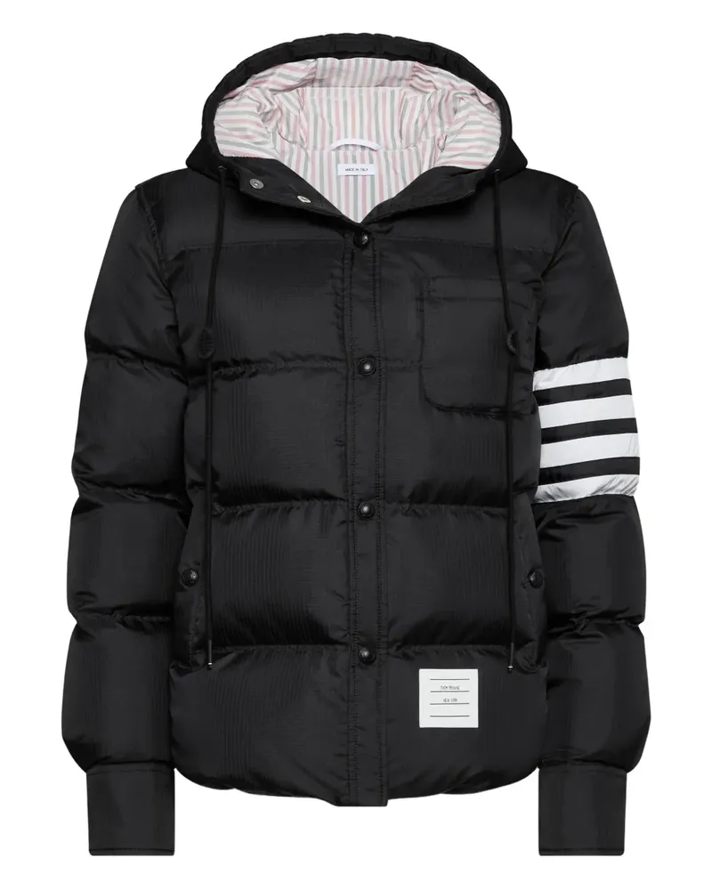 Thom Browne ripstop 4-bar jacket - Schwarz Schwarz
