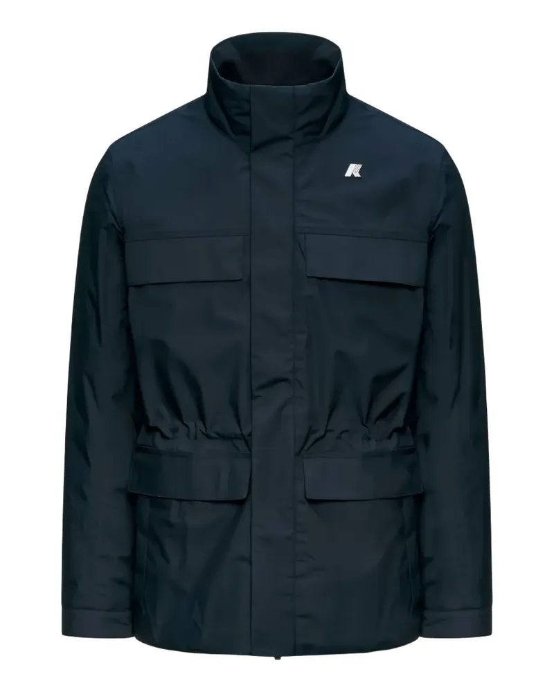 K-Way Jacke mit Logo-Patch - Blau Blau