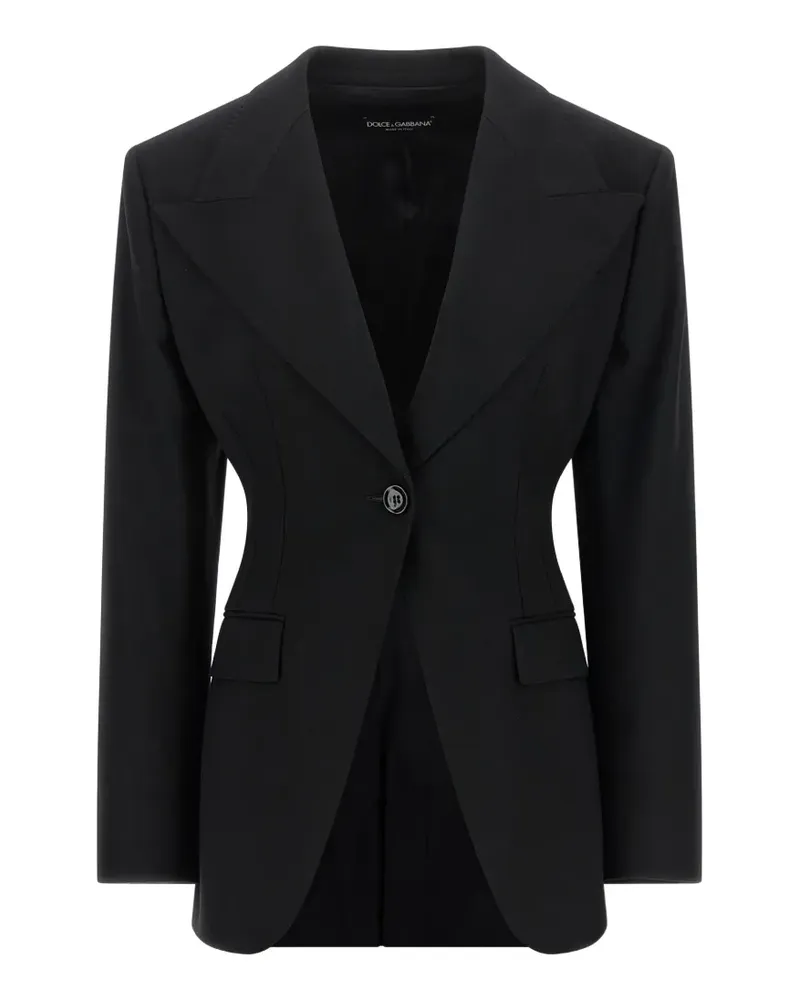 Dolce & Gabbana Einreihiges Sakko - Schwarz Schwarz