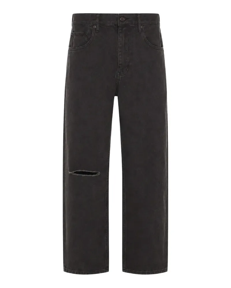 PURPLE BRAND P013 Overdye Destroy Jeans im Distressed-Look - Braun Braun