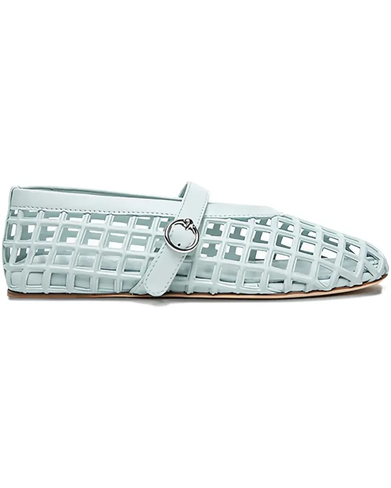 3JUIN Gwen Ballerinas mit Cut-Outs - Blau Blau