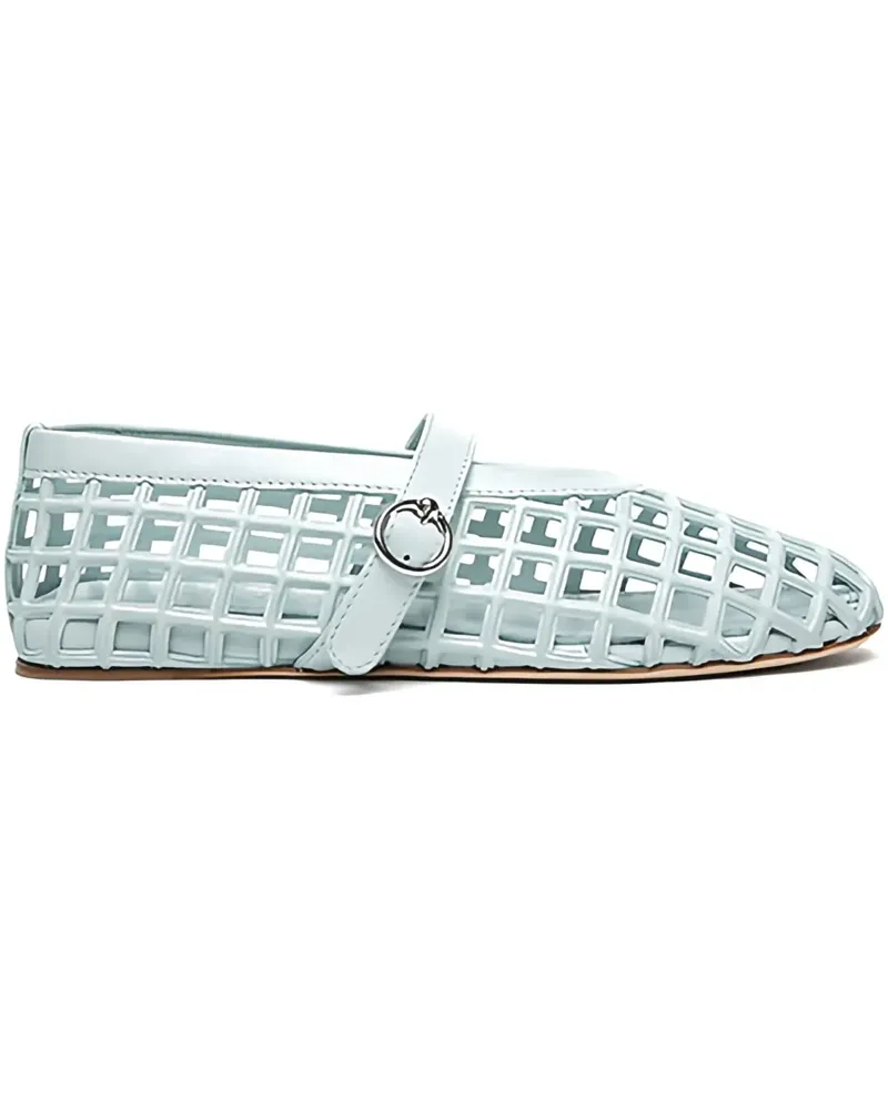 3JUIN Gwen Ballerinas mit Cut-Outs - Blau Blau