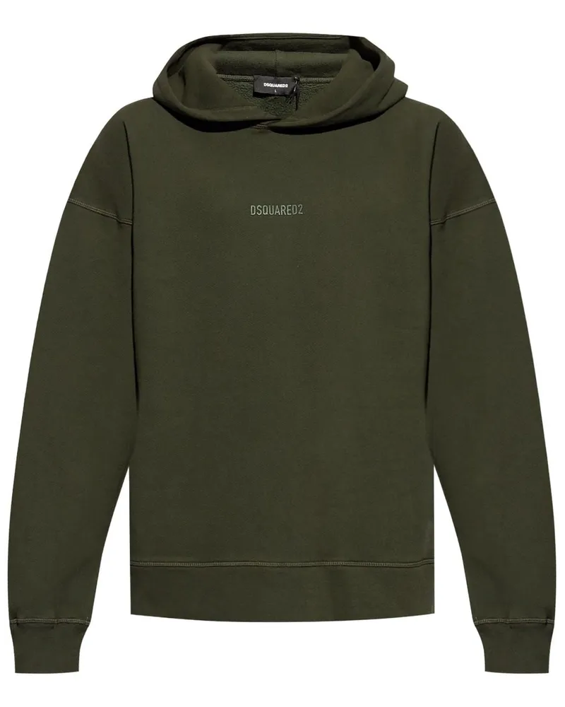 Dsquared2 Hoodie mit Logo-Print - Grün Grün