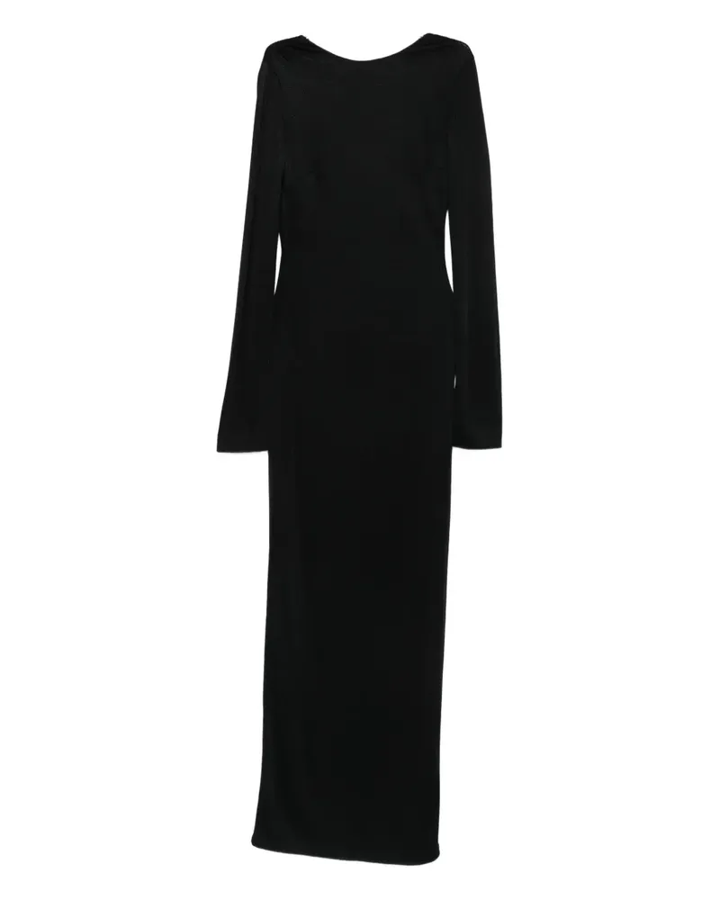 Saint Laurent Kleid mit Kettendetail - Schwarz Schwarz