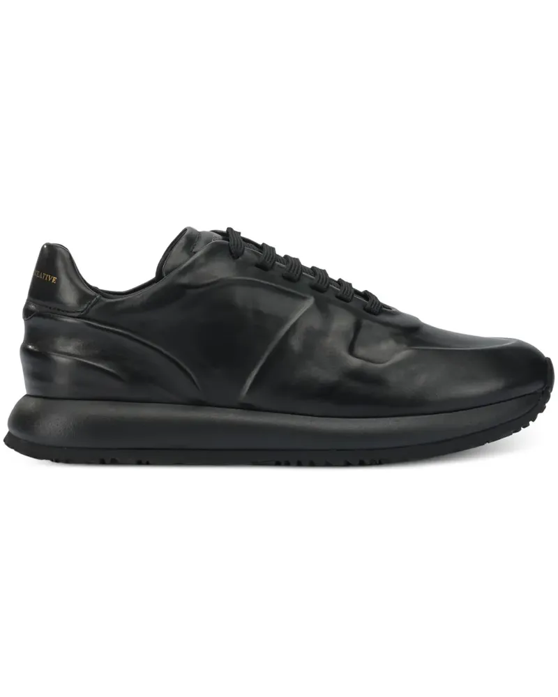 Officine Creative Italia leather sneakers - Schwarz Schwarz