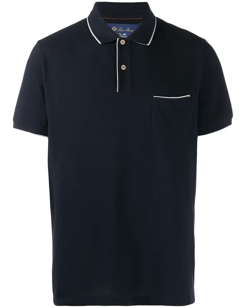 Loro Piana Kurzärmeliges Poloshirt - Blau Blau