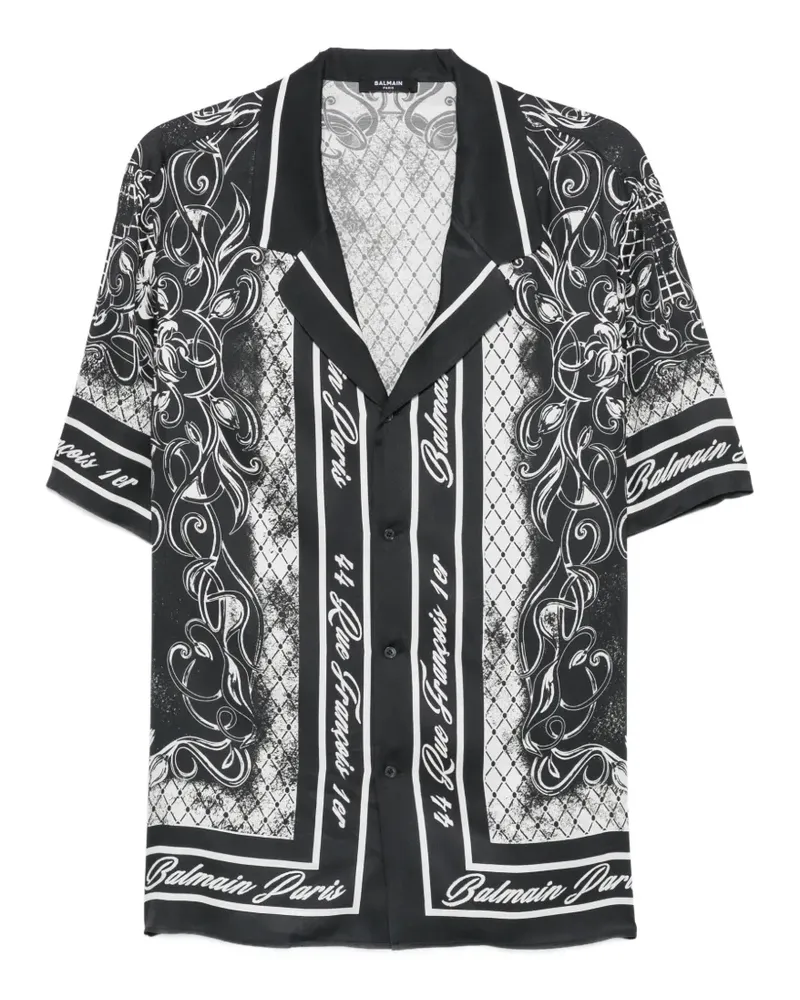 Balmain baroque-print shirt - Schwarz Schwarz