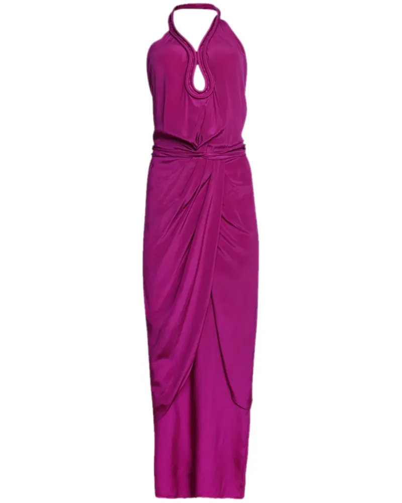 Johanna Ortiz Maxikleid mit Neckholder - Violett Violett