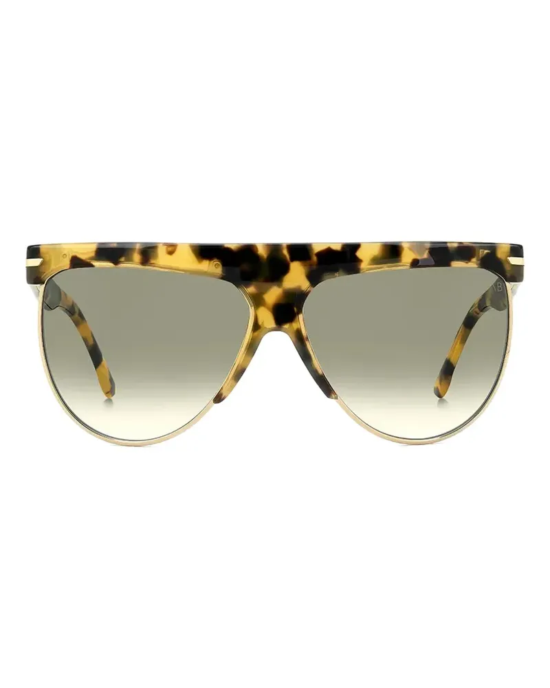 Victoria Beckham tortoiseshell-effect geometric-frame sunglasses - Braun Braun