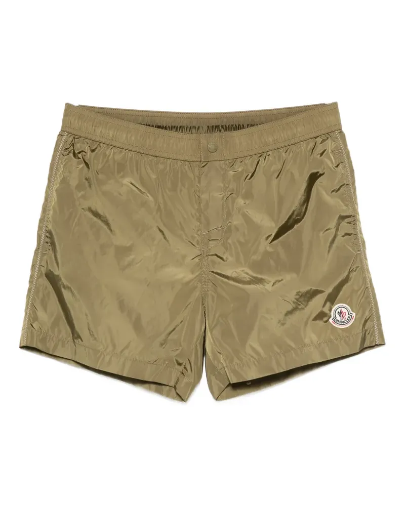 Moncler logo-patch swim shorts - Grün Grün