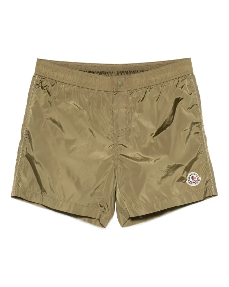 Moncler logo-patch swim shorts - Grün Grün