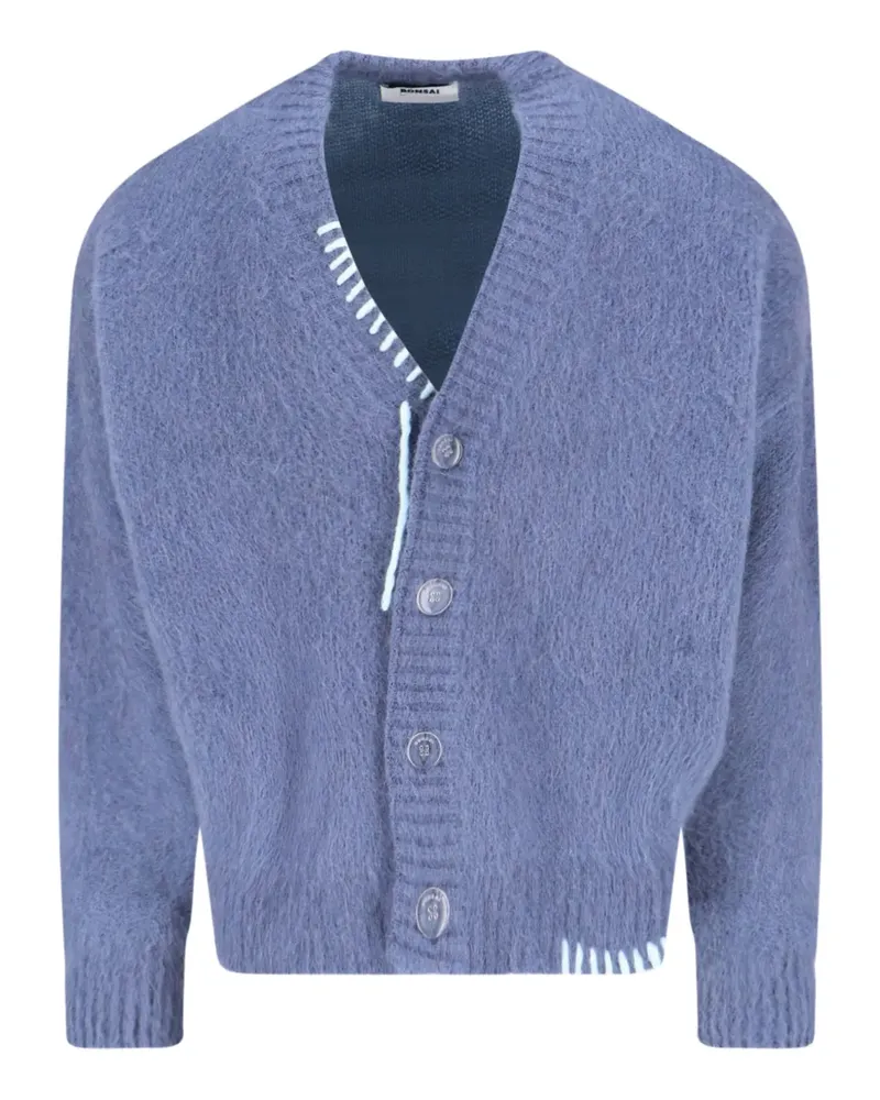 BONSAI Geknöpfter Cardigan aus Mohair - Blau Blau