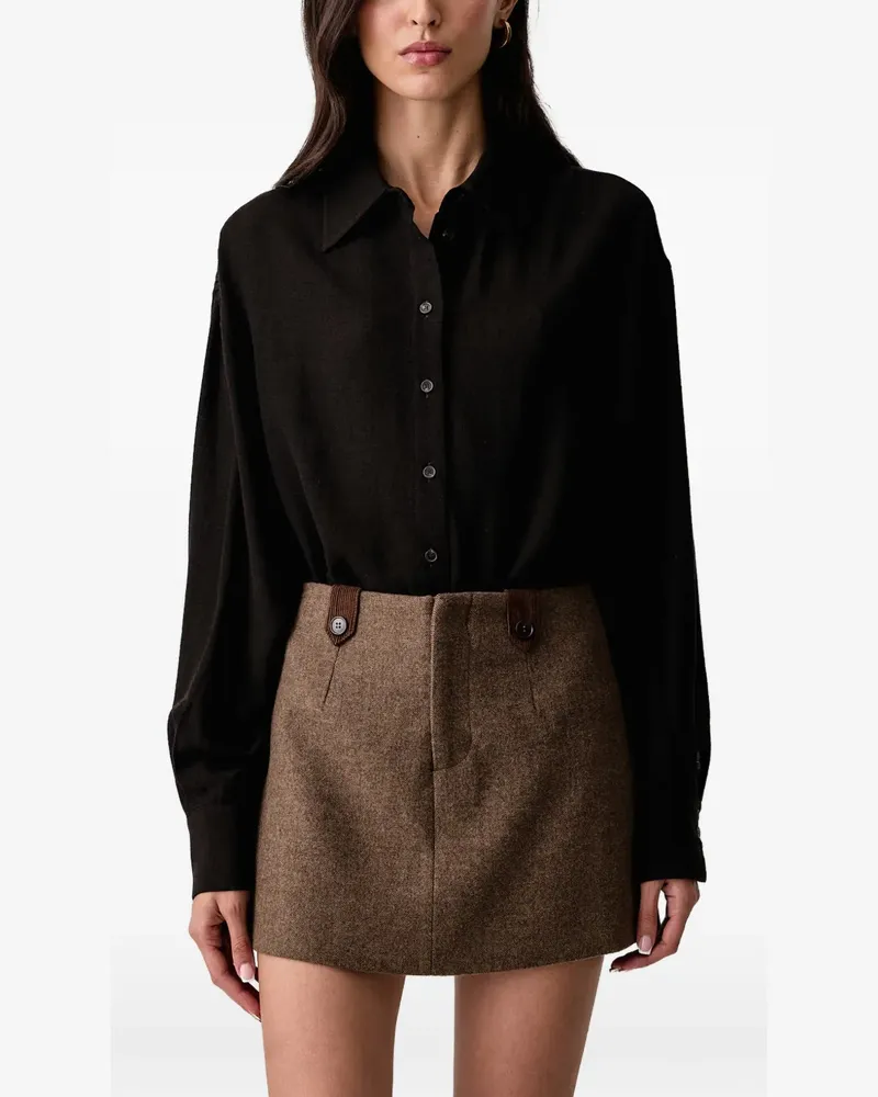 Twin-Set button-down long-sleeve shirt - Schwarz Schwarz