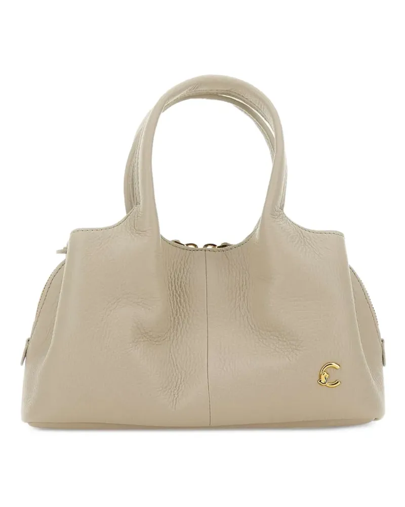 Coccinelle Kleine Nell Tote Bag aus genarbtem Leder - Nude Nude