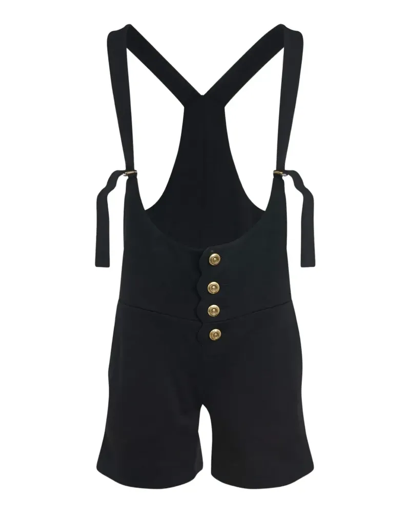Chloé Kurze Latzhose - Schwarz Schwarz