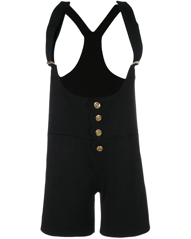 Chloé Kurze Latzhose - Schwarz Schwarz