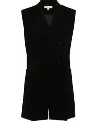 Michael Kors Doppelreihiger Playsuit Schwarz