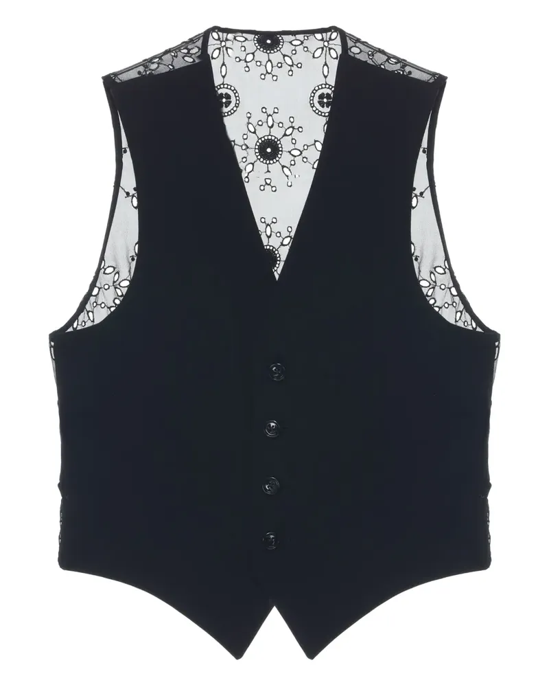Ann Demeulemeester Tiuku Top - Schwarz Schwarz