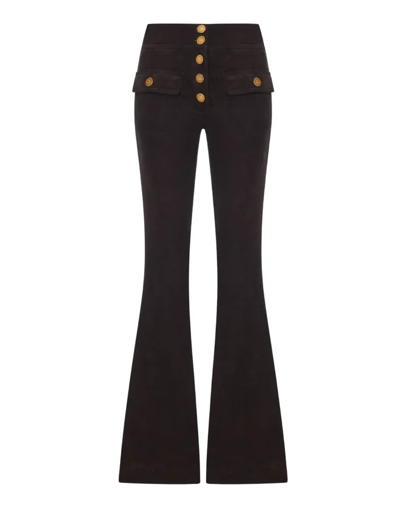 Seafarer button-up flared trousers - Braun Braun