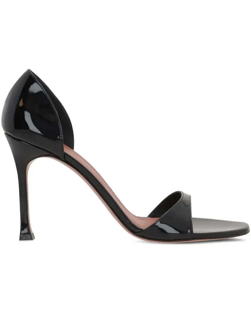 Amina Muaddi Agnese Sandalen 95mm - Schwarz Schwarz