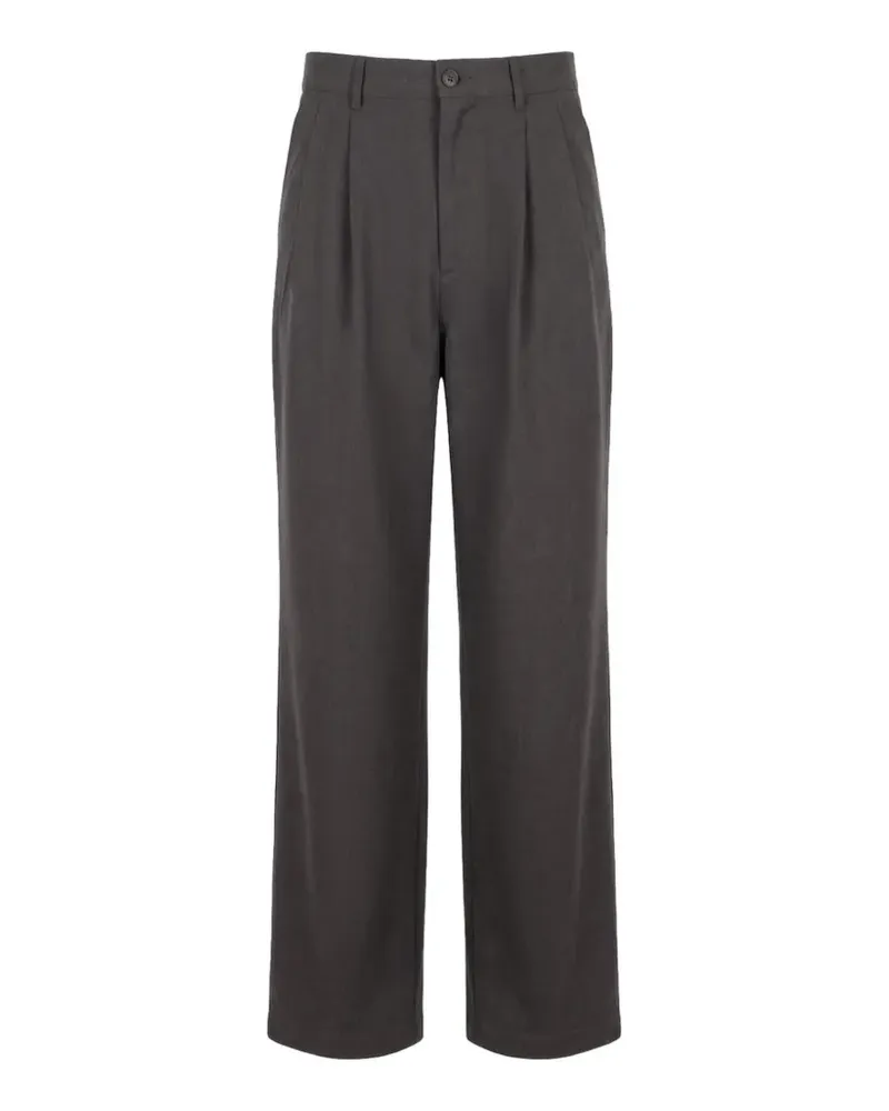 Danton pleated straight-leg trousers - Grau Grau