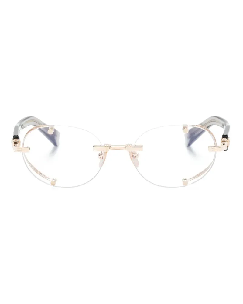 Balmain Brille mit rundem Gestell - Gold Gold