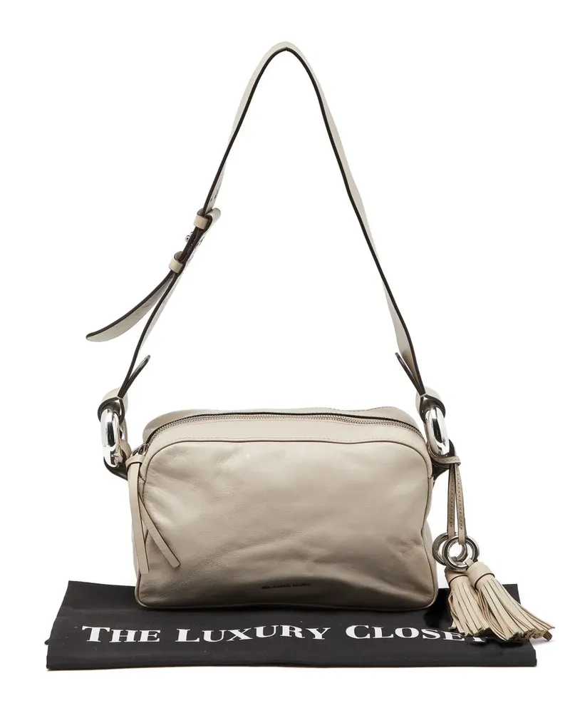Michael Kors tassel leather shoulder bag - Nude Nude