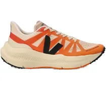Sneakers mit Logo-Print - Orange
