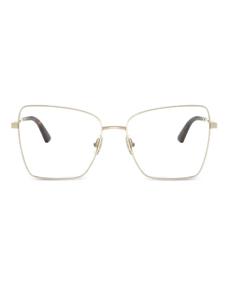 Jimmy Choo Brille mit geometrischem Gestell - Gold Gold