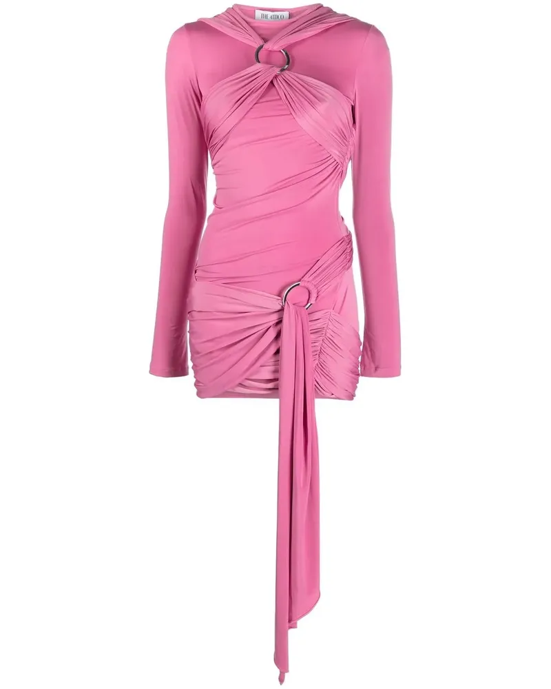 ATTICO Minikleid mit Drapierungen - Rosa Rosa