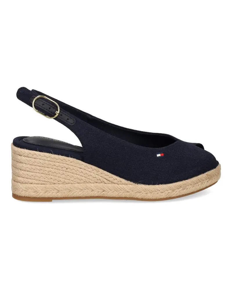 Tommy Hilfiger slingback wedge espadrilles - Blau Blau