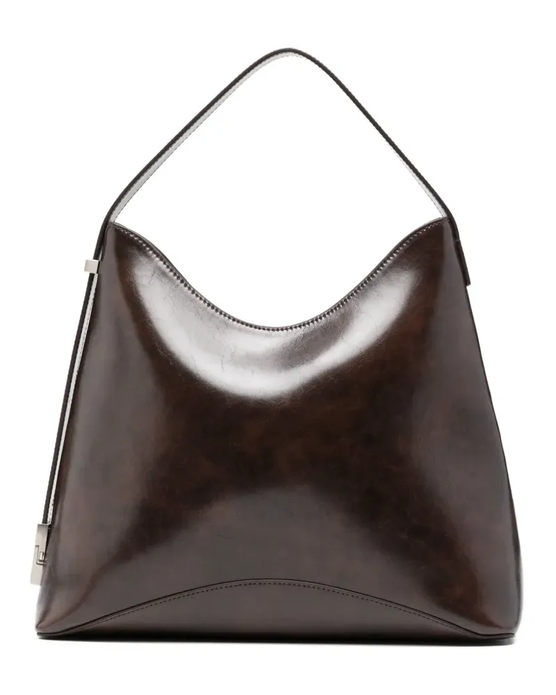 OSOI slouch leather shoulder bag - Braun Braun