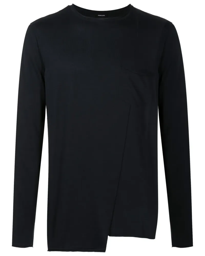 Osklen Pullover mit asymmetrischem Saum - Schwarz Schwarz