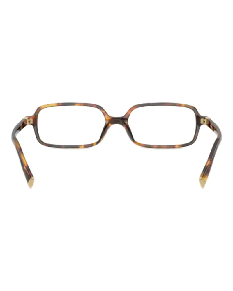 Miu Miu Brille mit eckigem Gestell - Braun Braun