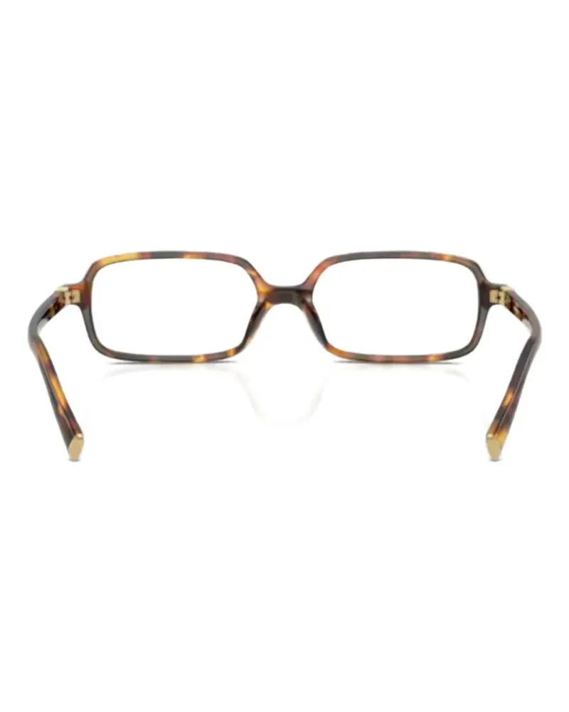 Miu Miu rectangle-frame glasses - Braun Braun
